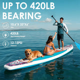 Load image into Gallery viewer, 10&#39;6&quot; Ultra-Wide Inflatable SUP Board | 420lb Capacity Lightweight Paddleboard